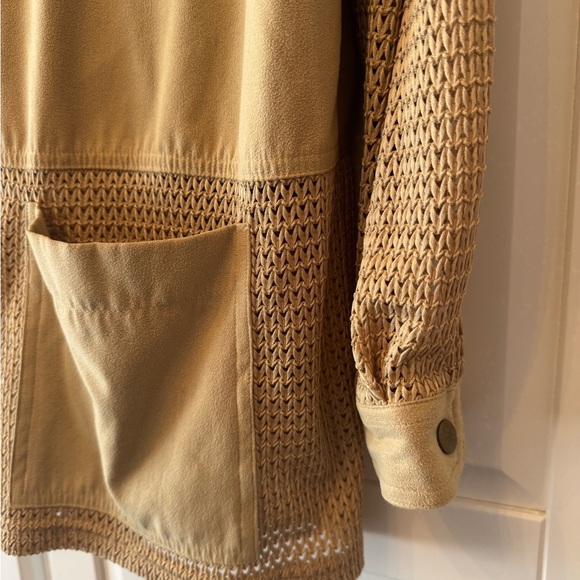 Spiegel Tan Utility Jacket with Mesh Accents Sz xl - Picture 5 of 8